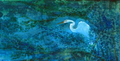 Click painting to link to Heron Dance web page
